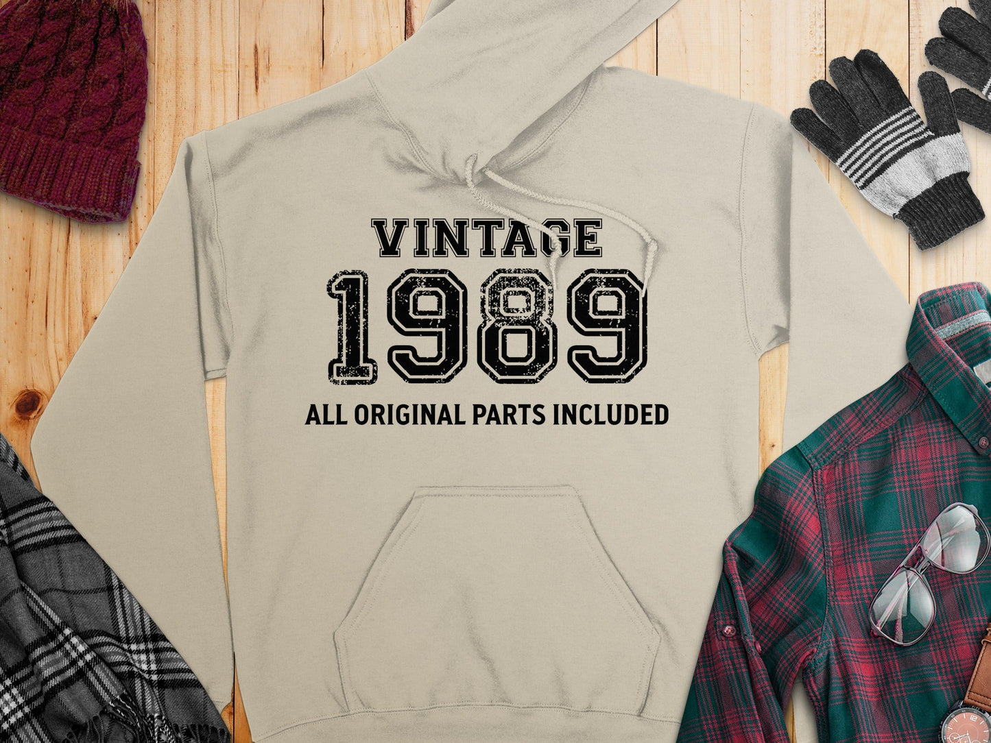 Vintage Style 1989 All Original Parts Included Hoodie