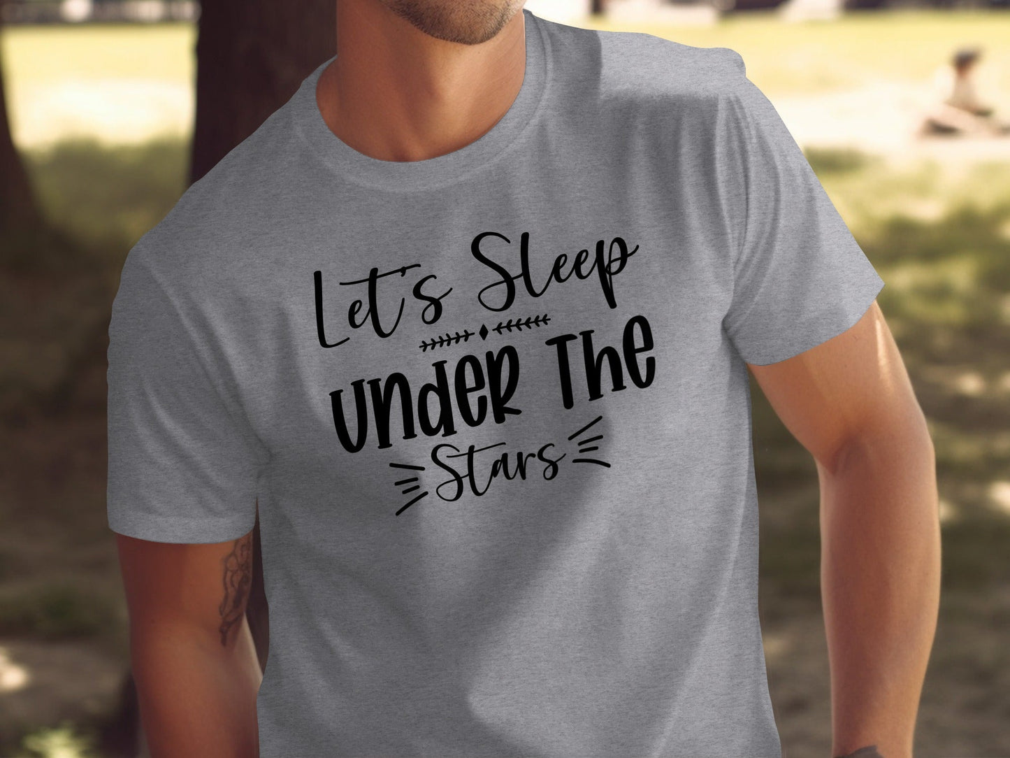 Let Us Sleep Under The Stars Fun Graphic T-Shirt