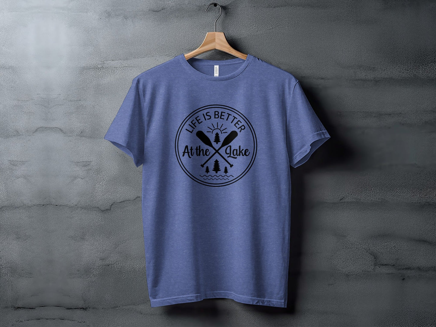 Life Is Better At The Lake Paddle Sun Trees T-Shirt