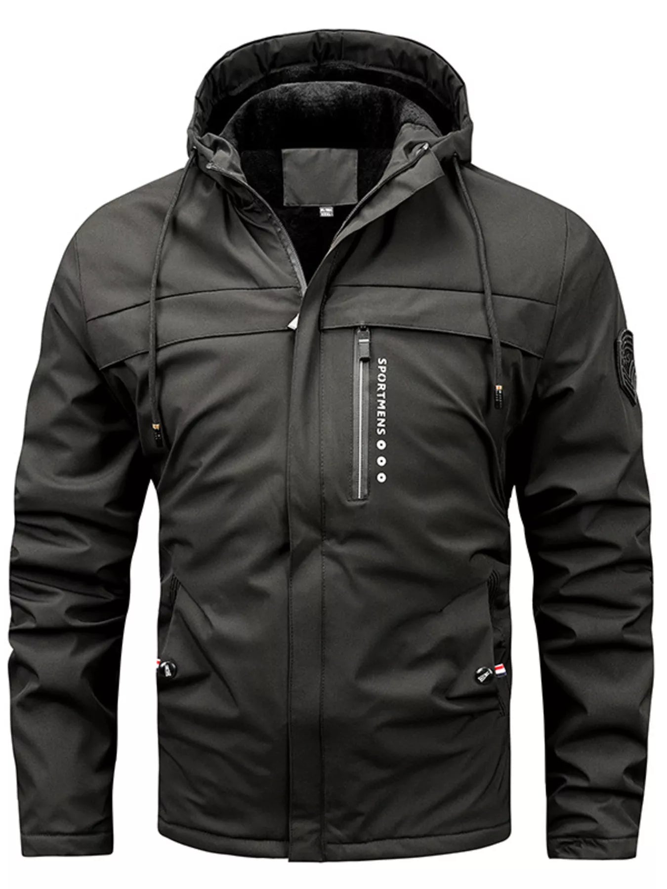 Men's Plus Size Winter Warm Hooded Parka Jacket