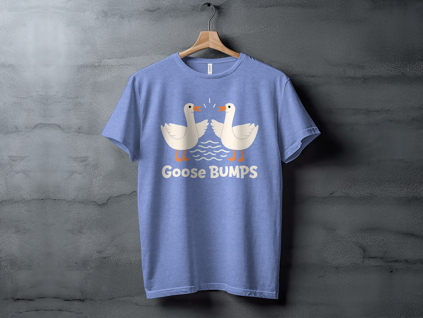 Goose BUMPS Funny Animal Cartoon Design Graphic T-Shirt