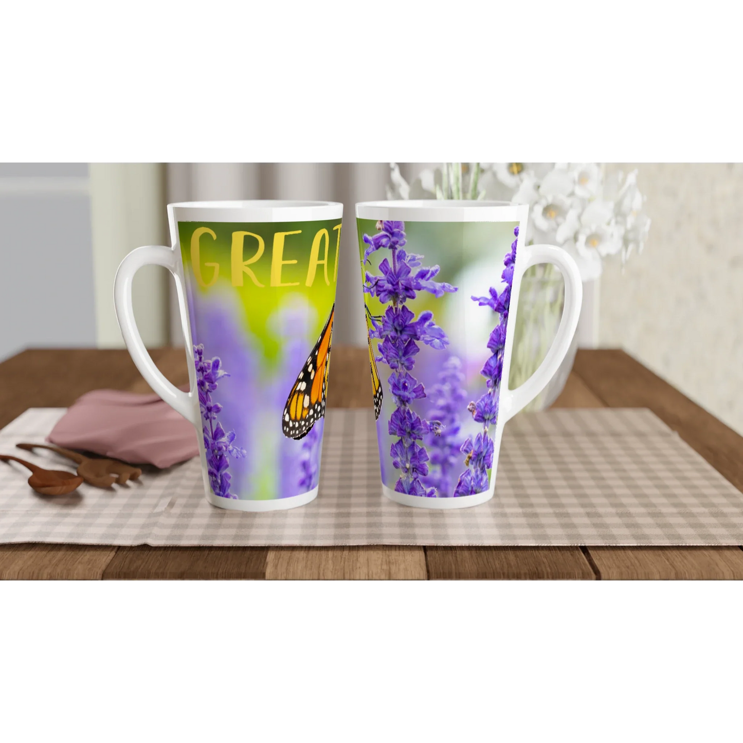 White Latte 17oz Ceramic Mug