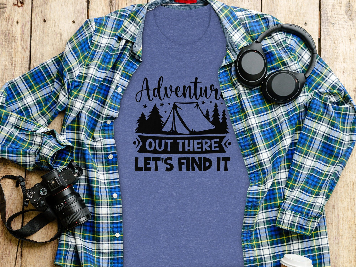 Adventure Out There Lets Find It Graphic Adventure T-Shirt