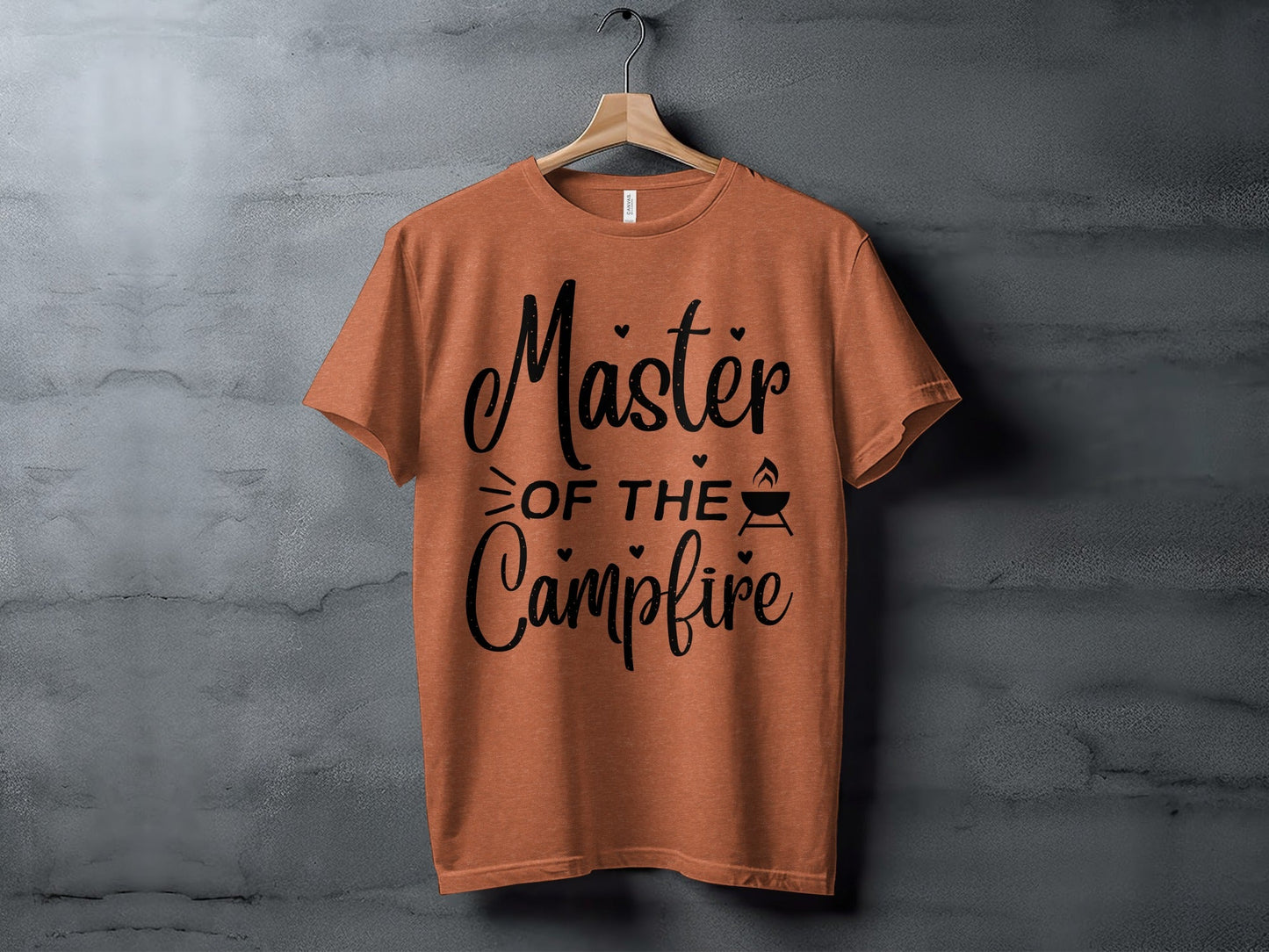 Master of The Campfire Design With Hearts T-Shirt