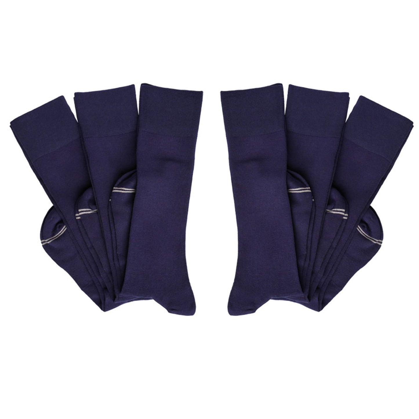 Elton 6-Pack - Navy Dress Socks