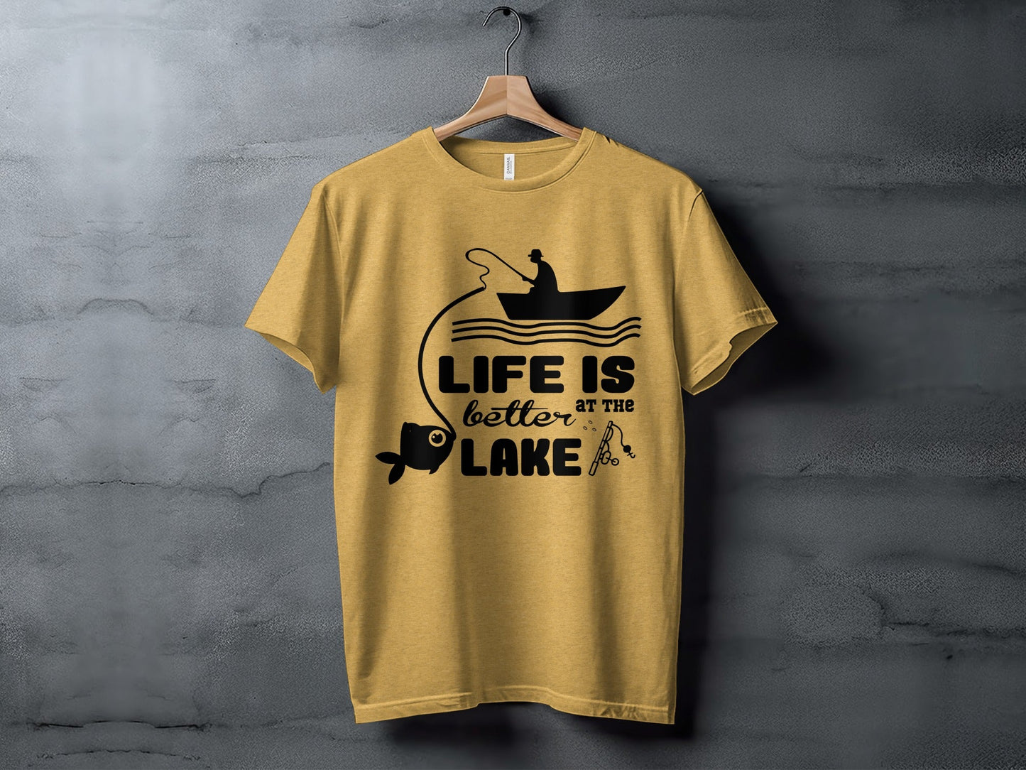 Life Is Better At The Lake Fishing Adventure Graphic T-Shirt