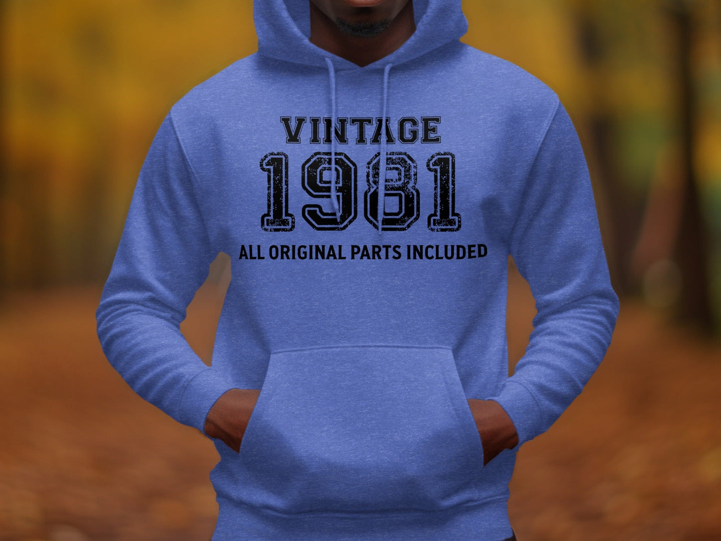 Vintage 1981 All Original Parts Included Birthday Hoodie