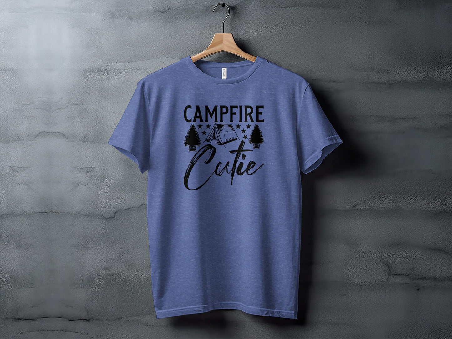 Campfire Cutie Tent Arrowheads Stars T-Shirt