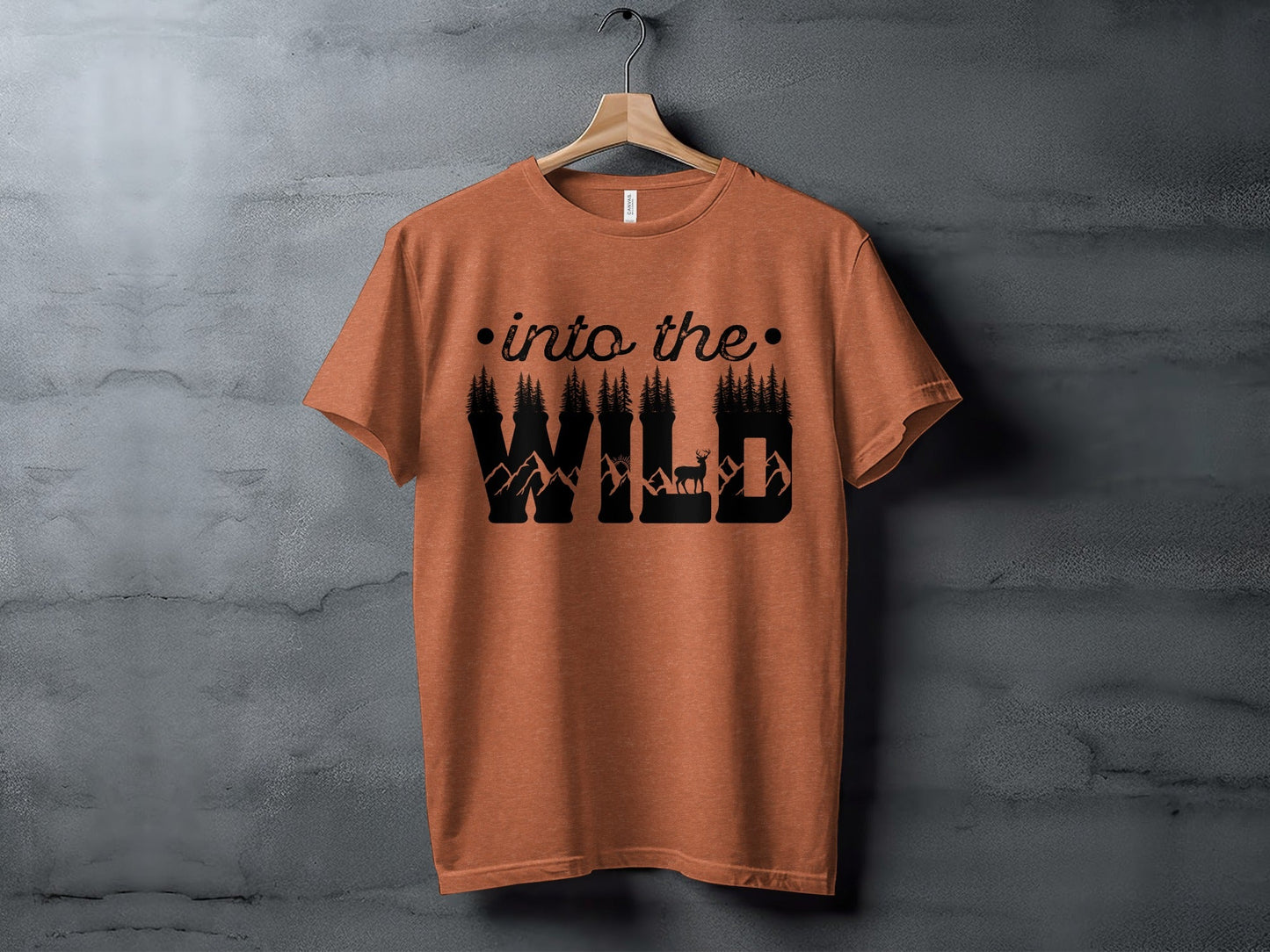 Into The Wild Outdoor Adventure Nature Inspired Graphic T-Shirt