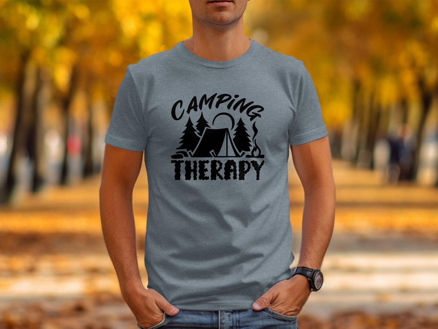 Camping Therapy Nature Adventure Outdoor Camping T-Shirt
