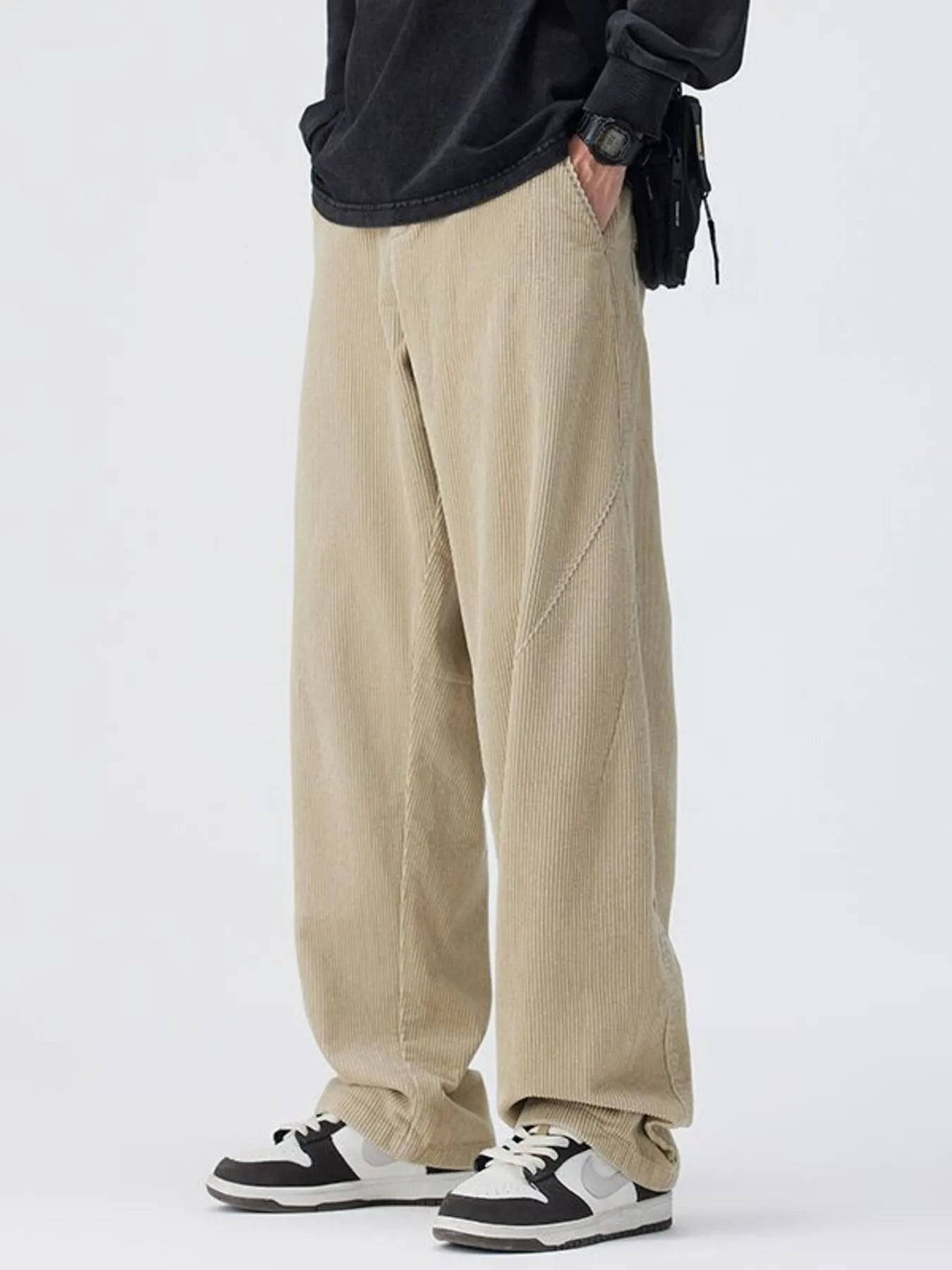 Men's Plus Size Relaxed Fit Corduroy Pants
