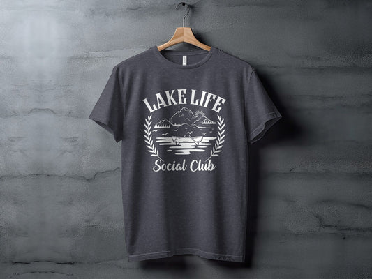 Lake Life Social Club Boating Outdoor Activity T-Shirt