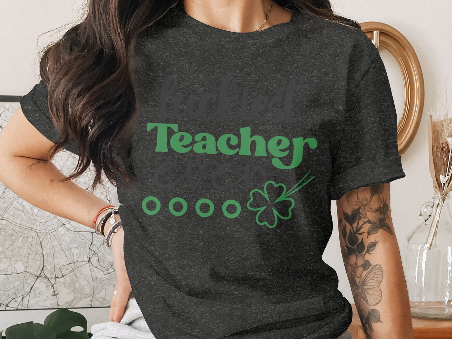 Luckiest Teacher Ever St Patricks Day Teacher T-Shirt