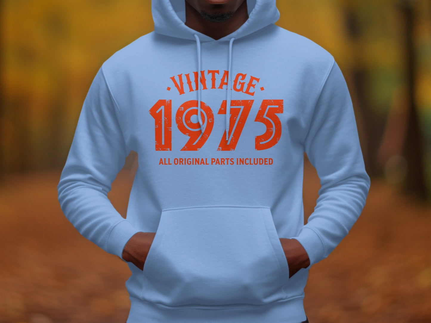 Vintage 1975 All Original Parts Included Graphic Design Hoodie