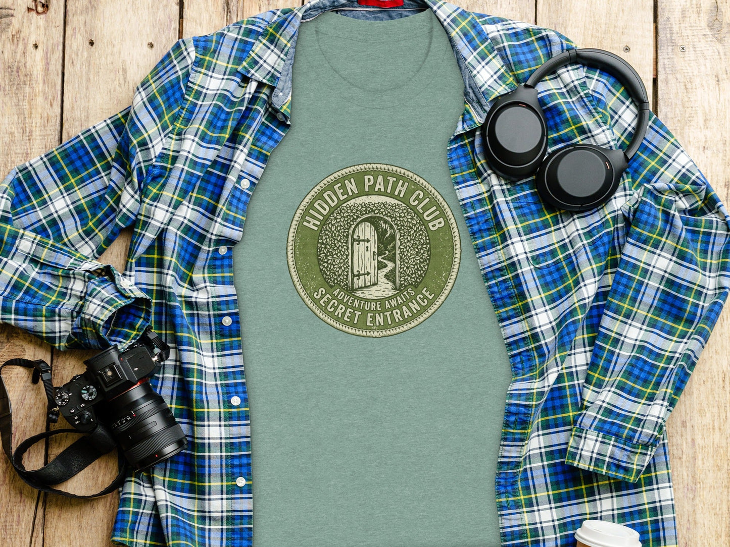 Hidden Path Club: Secret Entrance - Vintage Outdoor Apparel