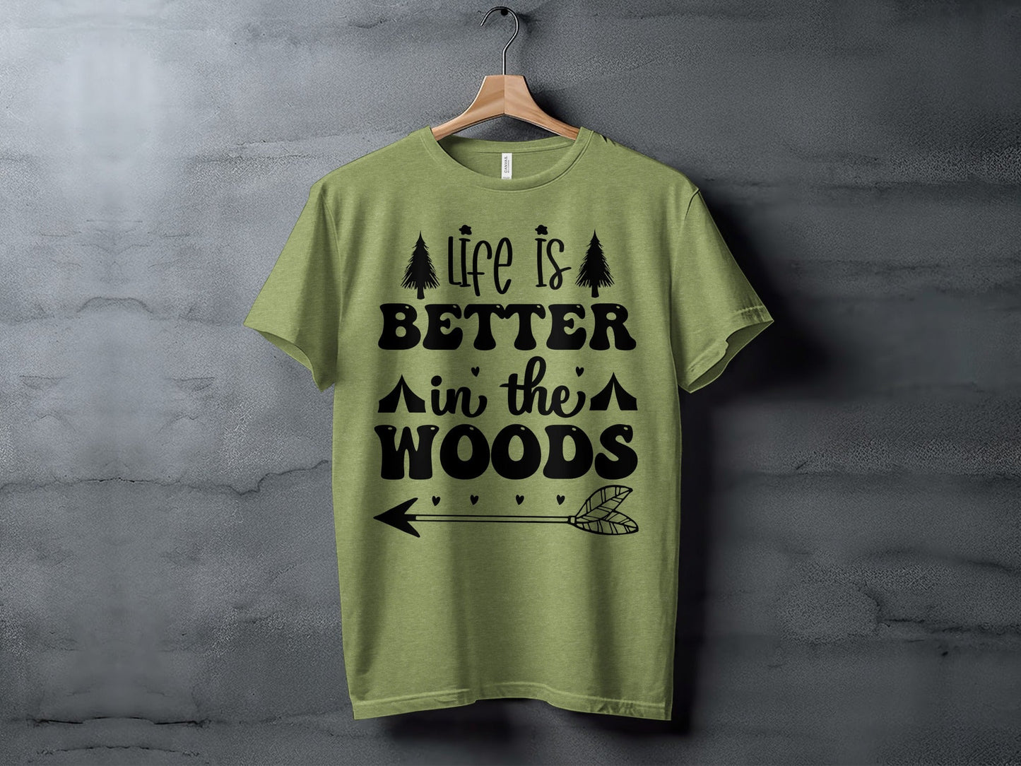 Life Is Better In The Woods With Arrow T-Shirt