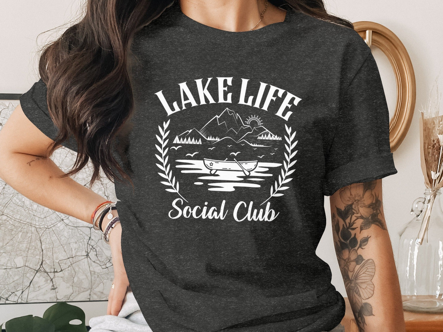 Lake Life Social Club Boating Outdoor Activity T-Shirt