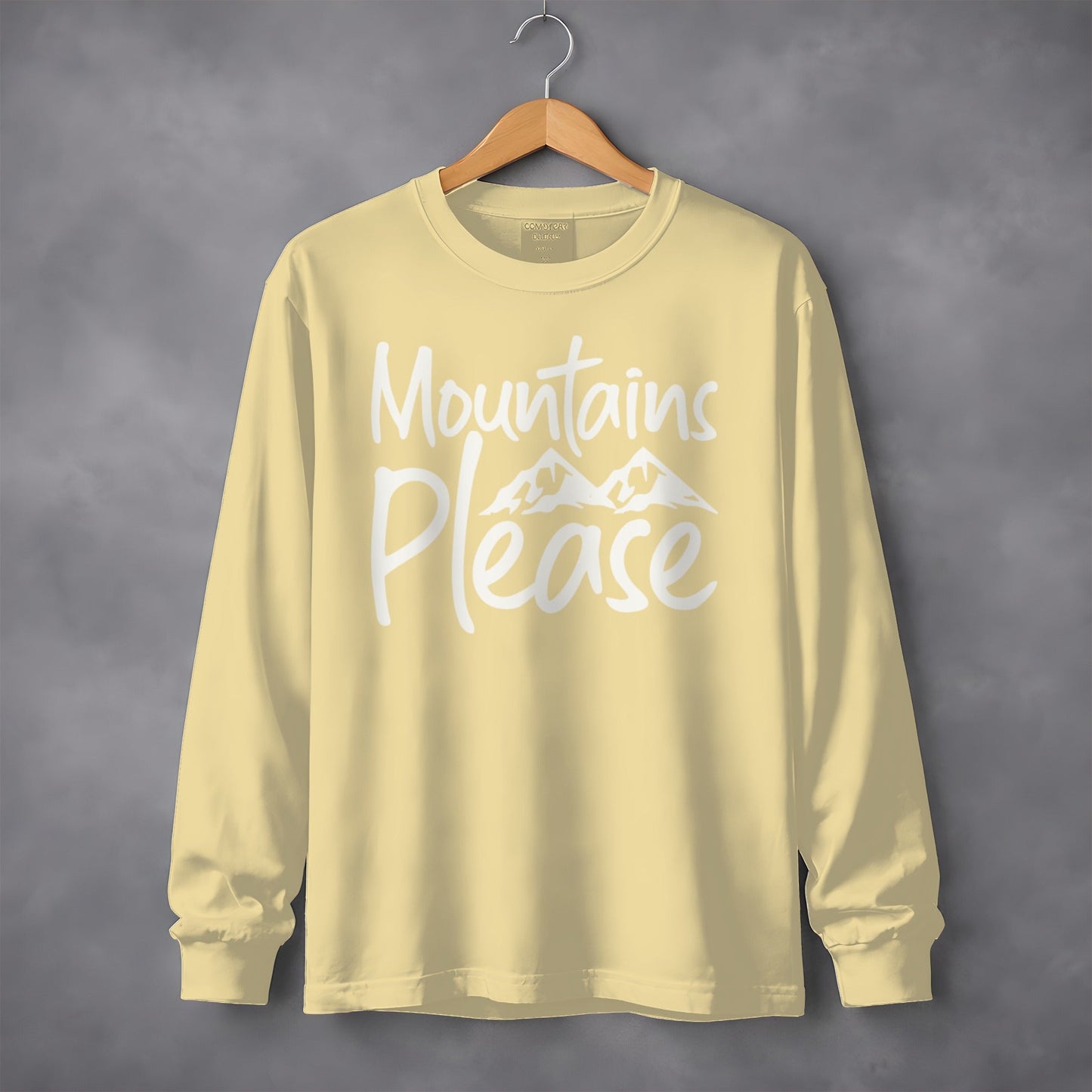 Mountains Please Adventure Awaits Long Sleeve T-Shirt