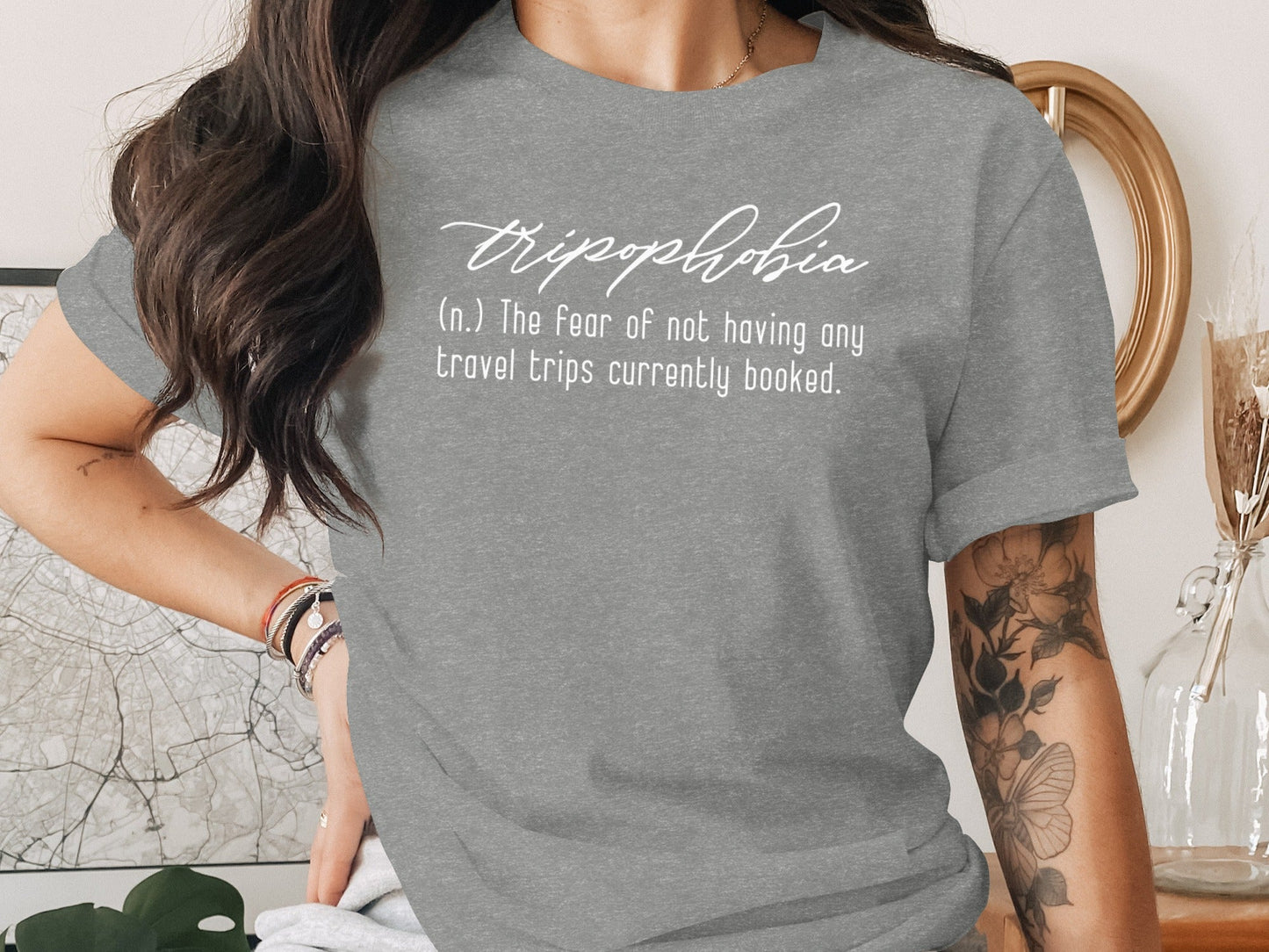 Tripophobia Definition The Fear Of Travel Trips T-Shirt
