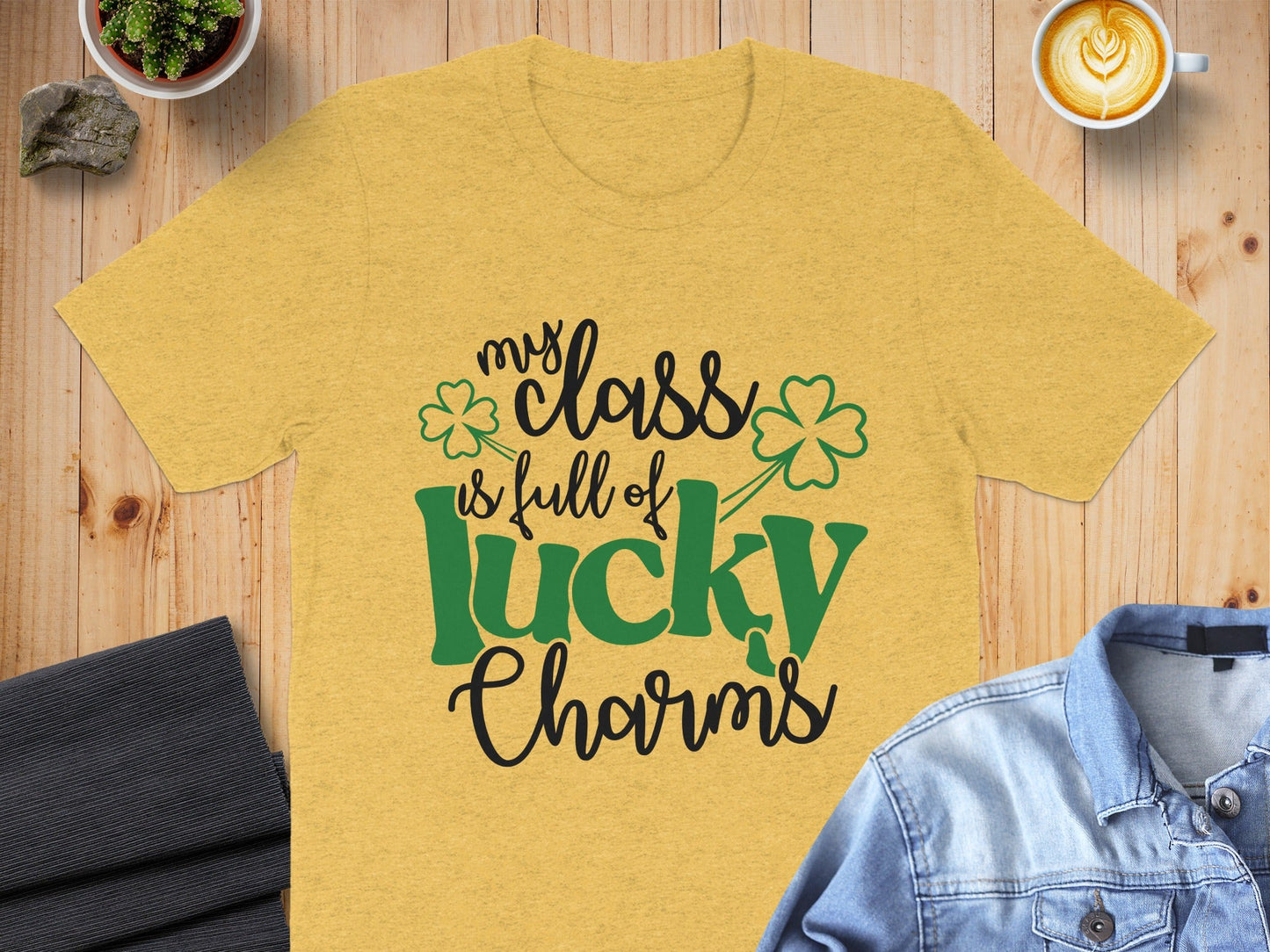 St Patricks Day My Class Full Lucky Charms Clover T-Shirt