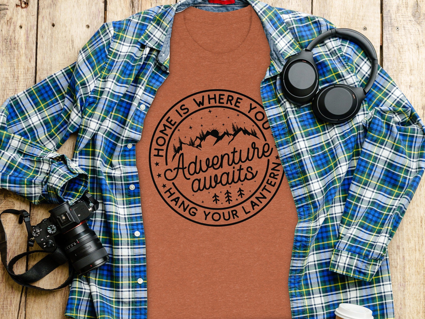 Home Is Where You Hang Your Lantern Adventure Awaits T-Shirt