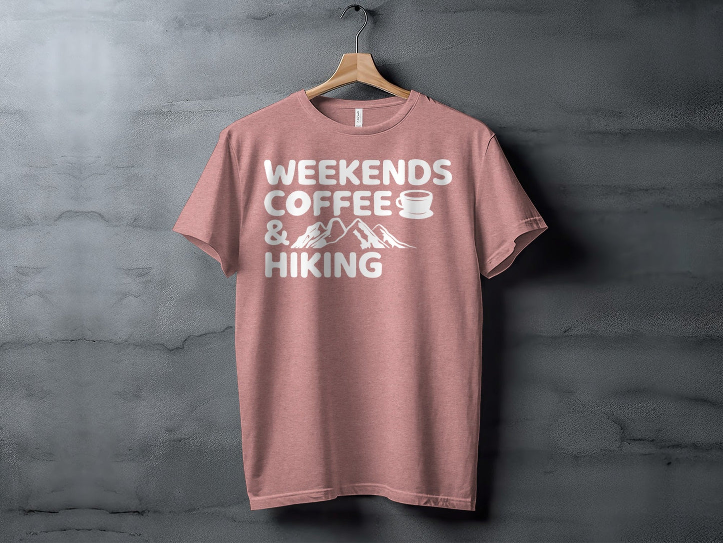 Weekends Coffee And Hiking Graphic Design Funny T-Shirt