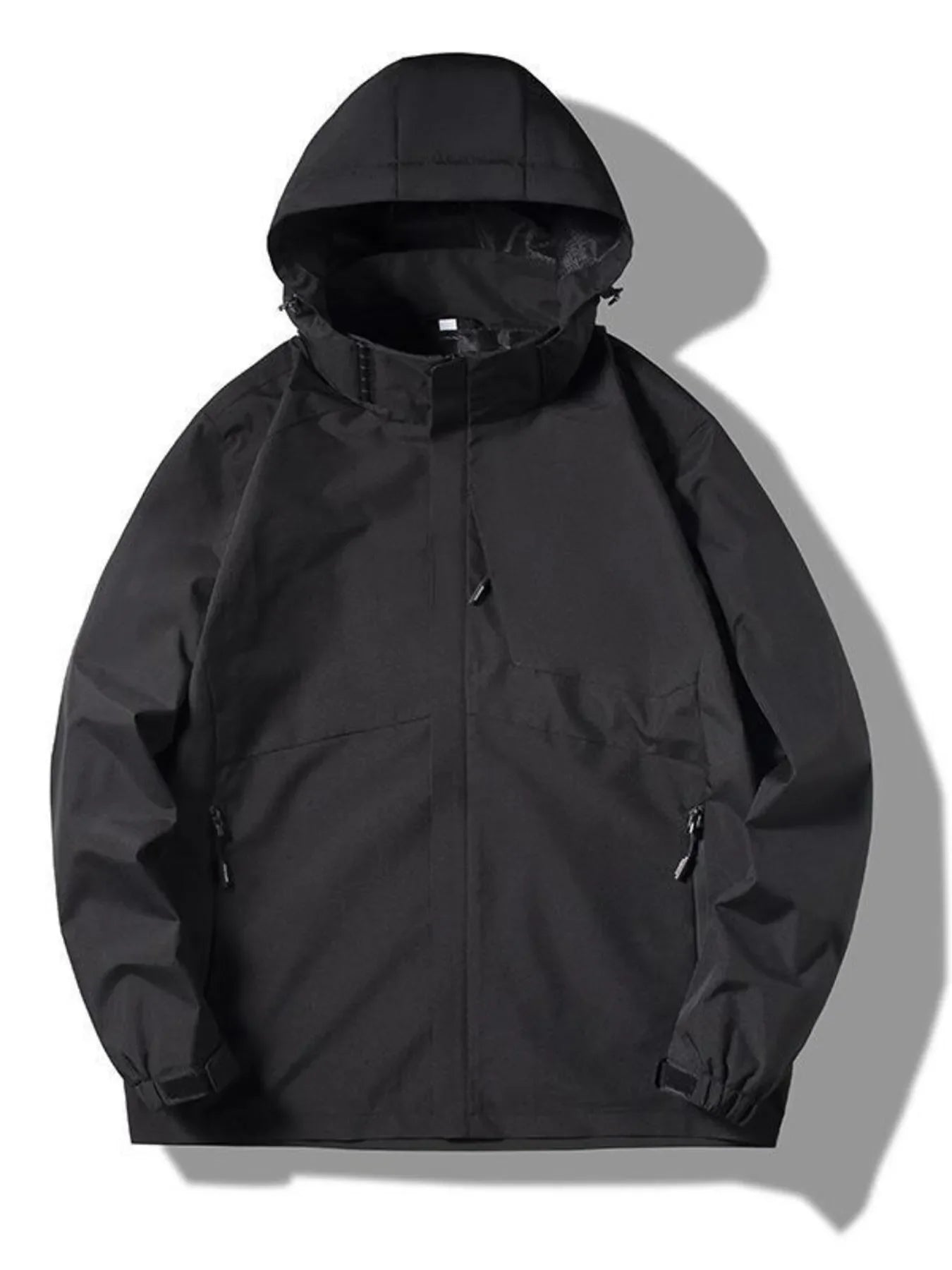 Men's Plus Size Long Sleeve Hooded Jacket