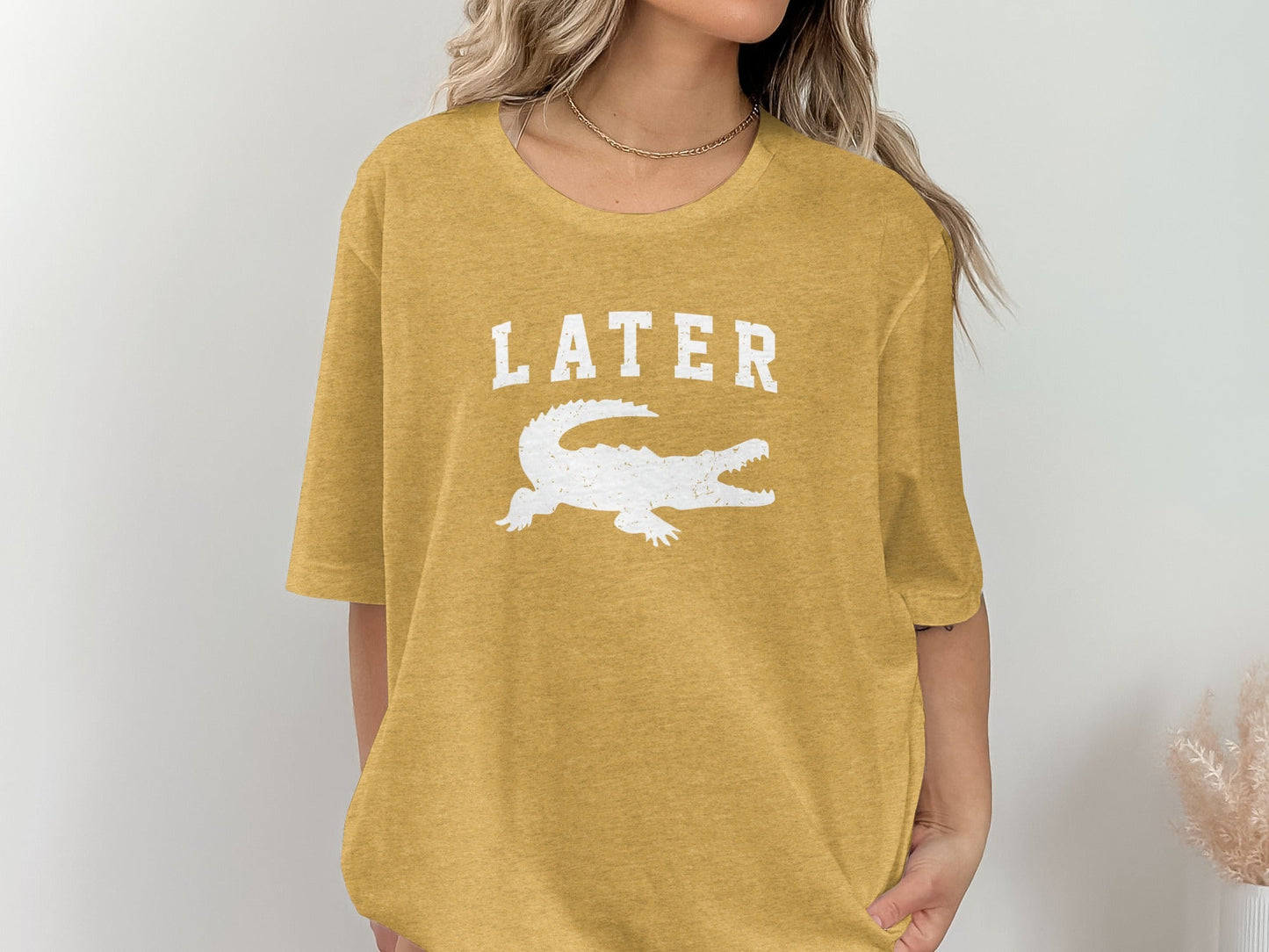 Later Alligator Crocodile Funny Sarcastic Phrase T-Shirt