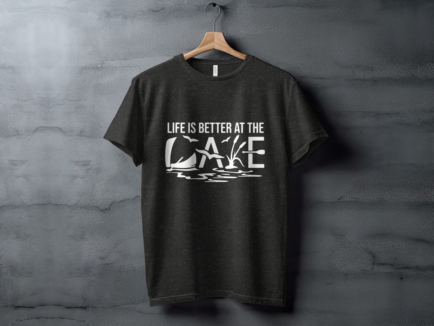 Life Is Better At The Lake Design Graphic Tee T-Shirt