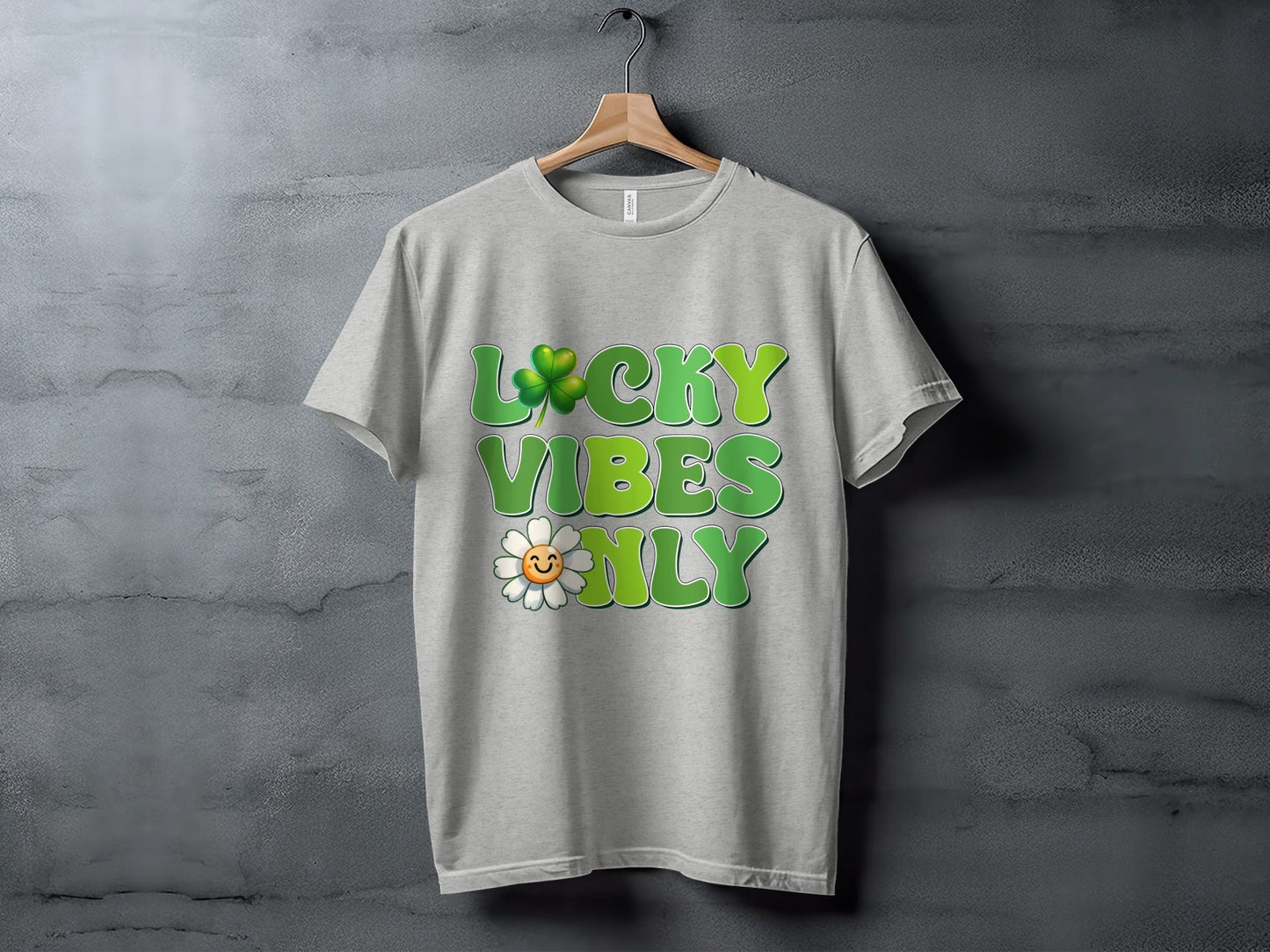 Lucky Vibes Only T-Shirts, Saint Patricks Day Shirt, Clover Shirt, Shamrock Shirt, Flower Shirt, Trendy Shirts