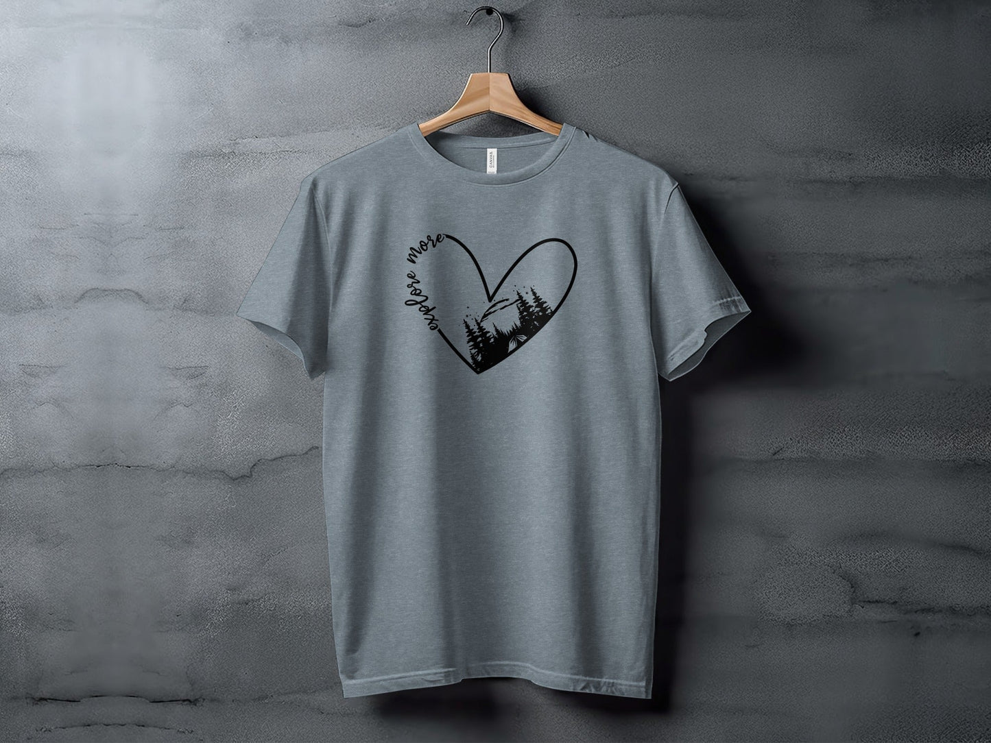 Explore More In Nature Heart Forest Camping T-Shirt