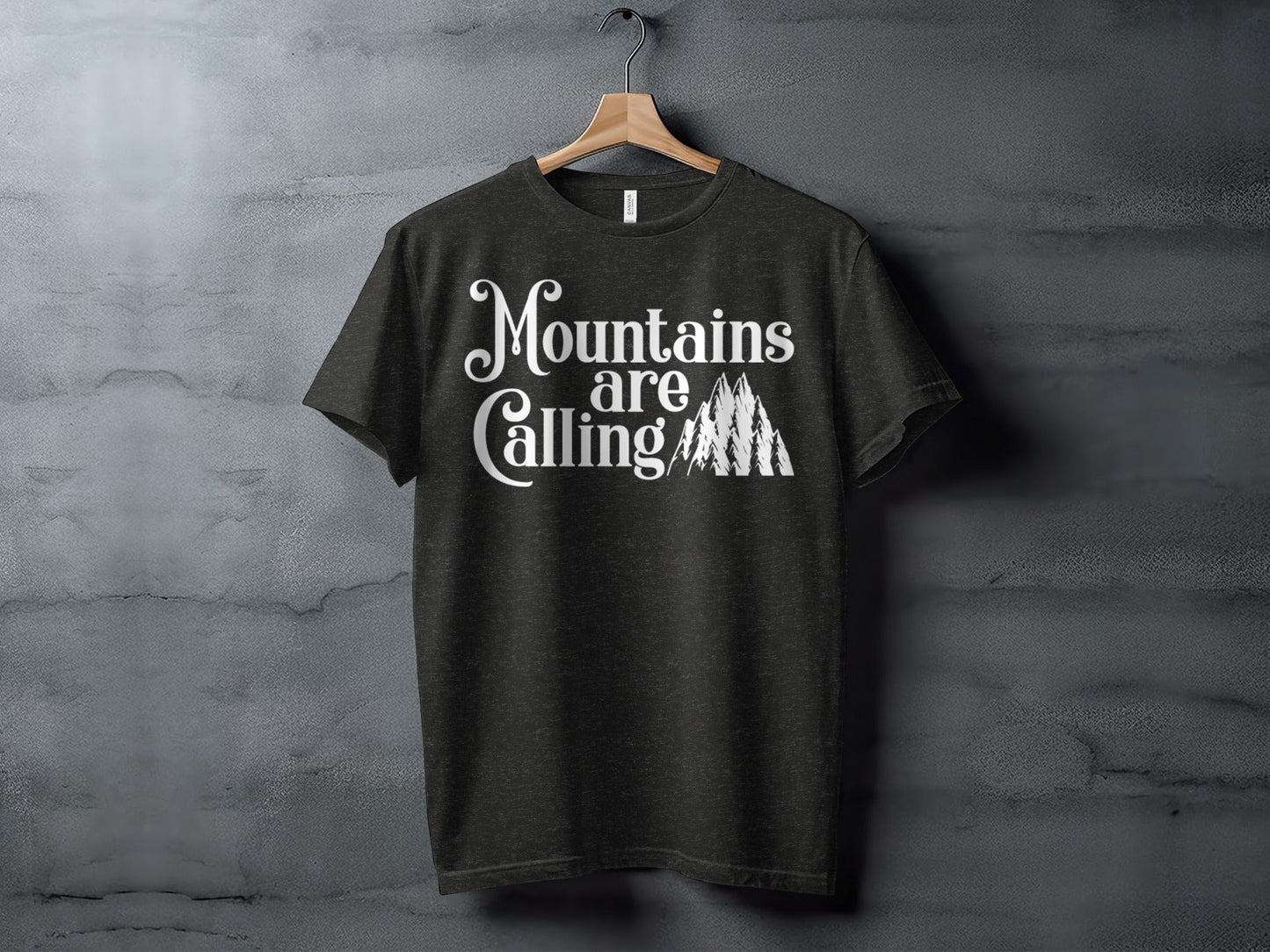 Mountains Are Calling And I Must Go Graphic Design T-Shirt