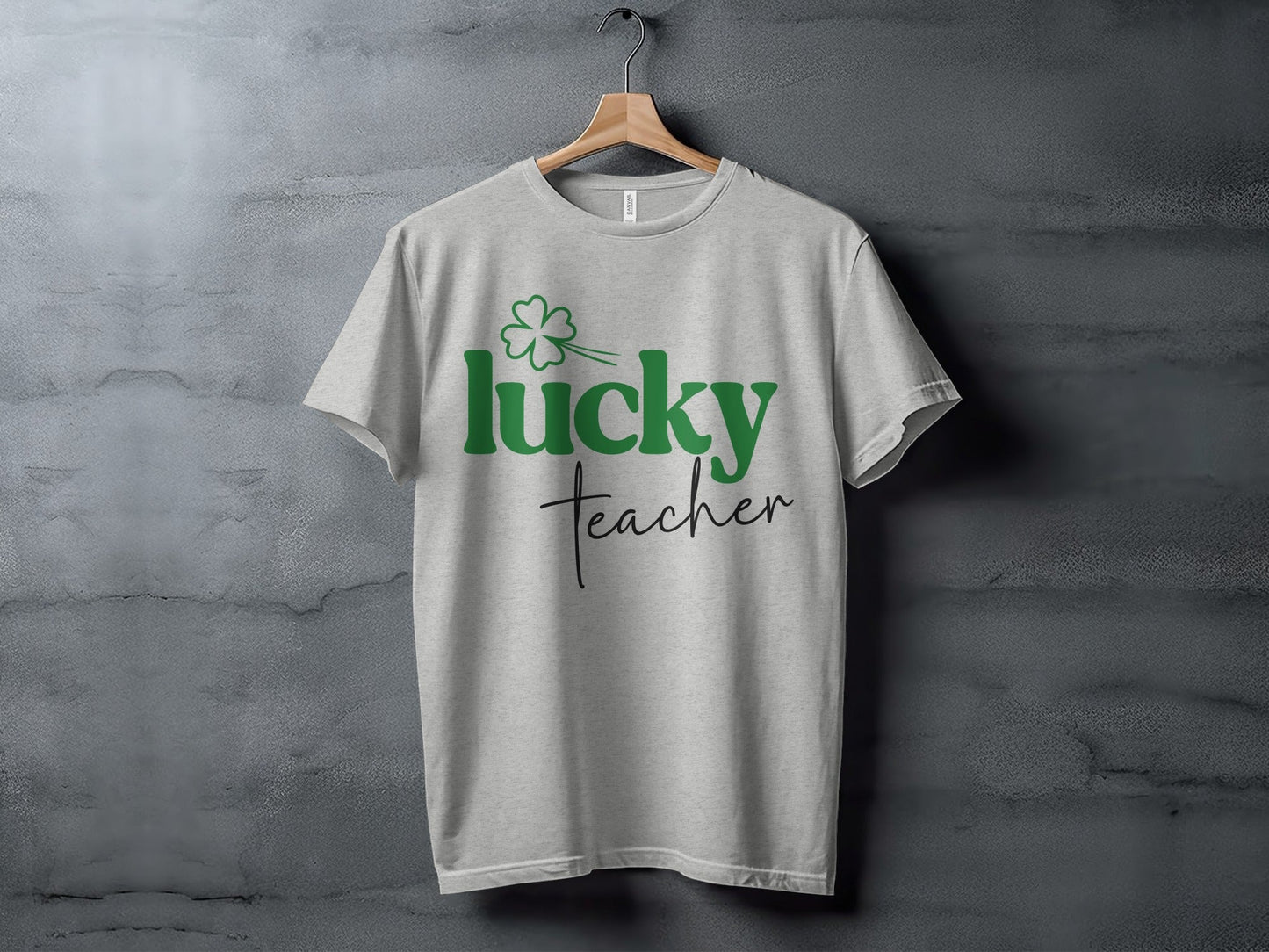 Lucky Teacher Saint Patricks Day Design Graphic T-Shirt