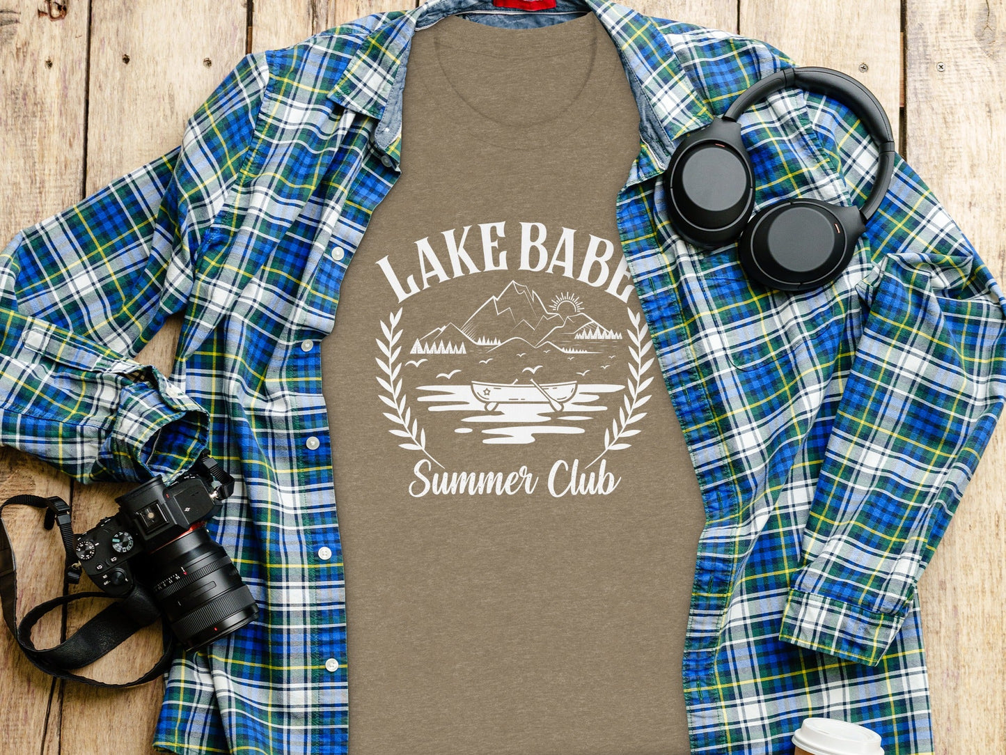 Lake Babe Summer Club with Mountain T-Shirt
