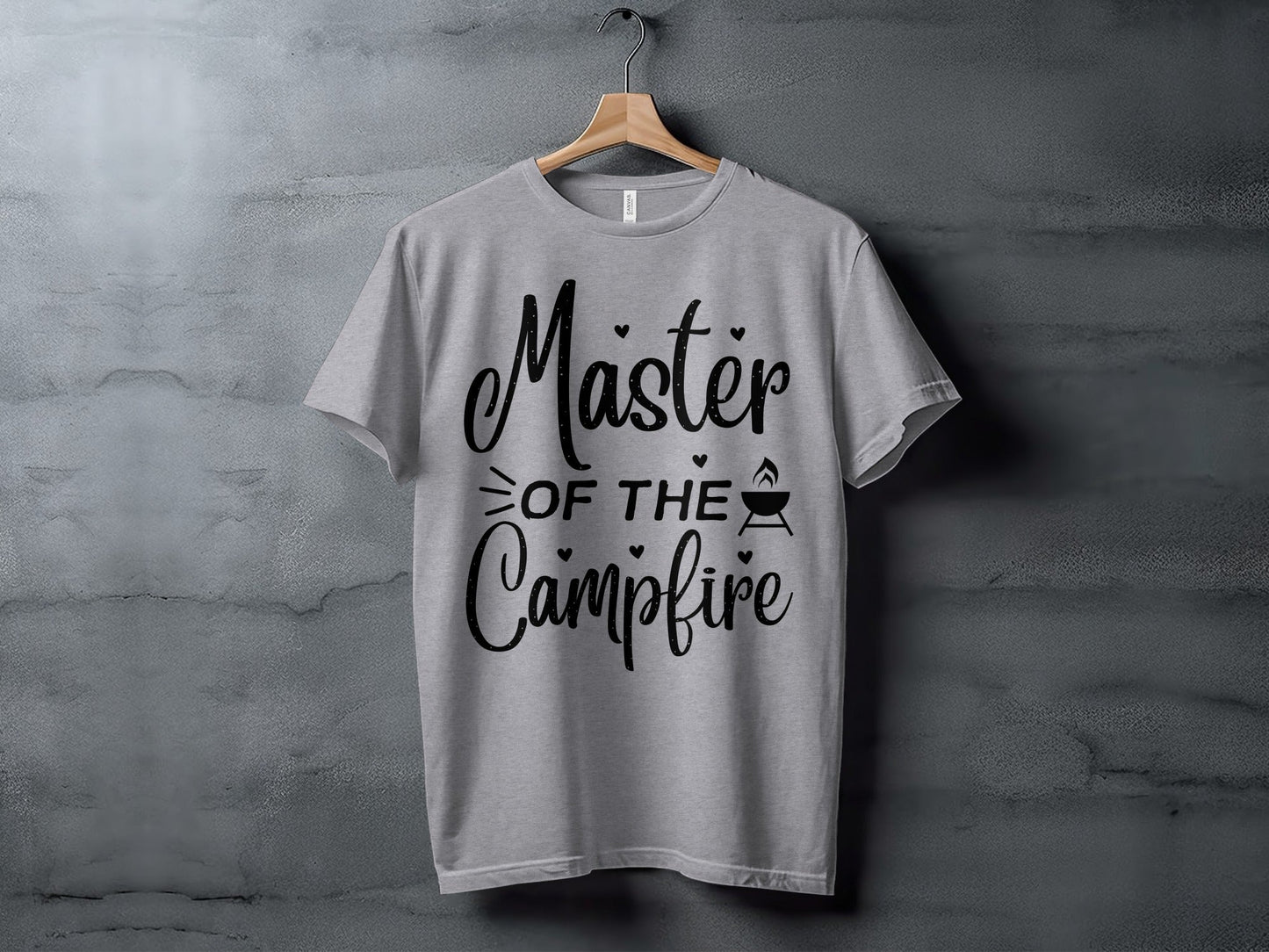 Master of The Campfire Design With Hearts T-Shirt