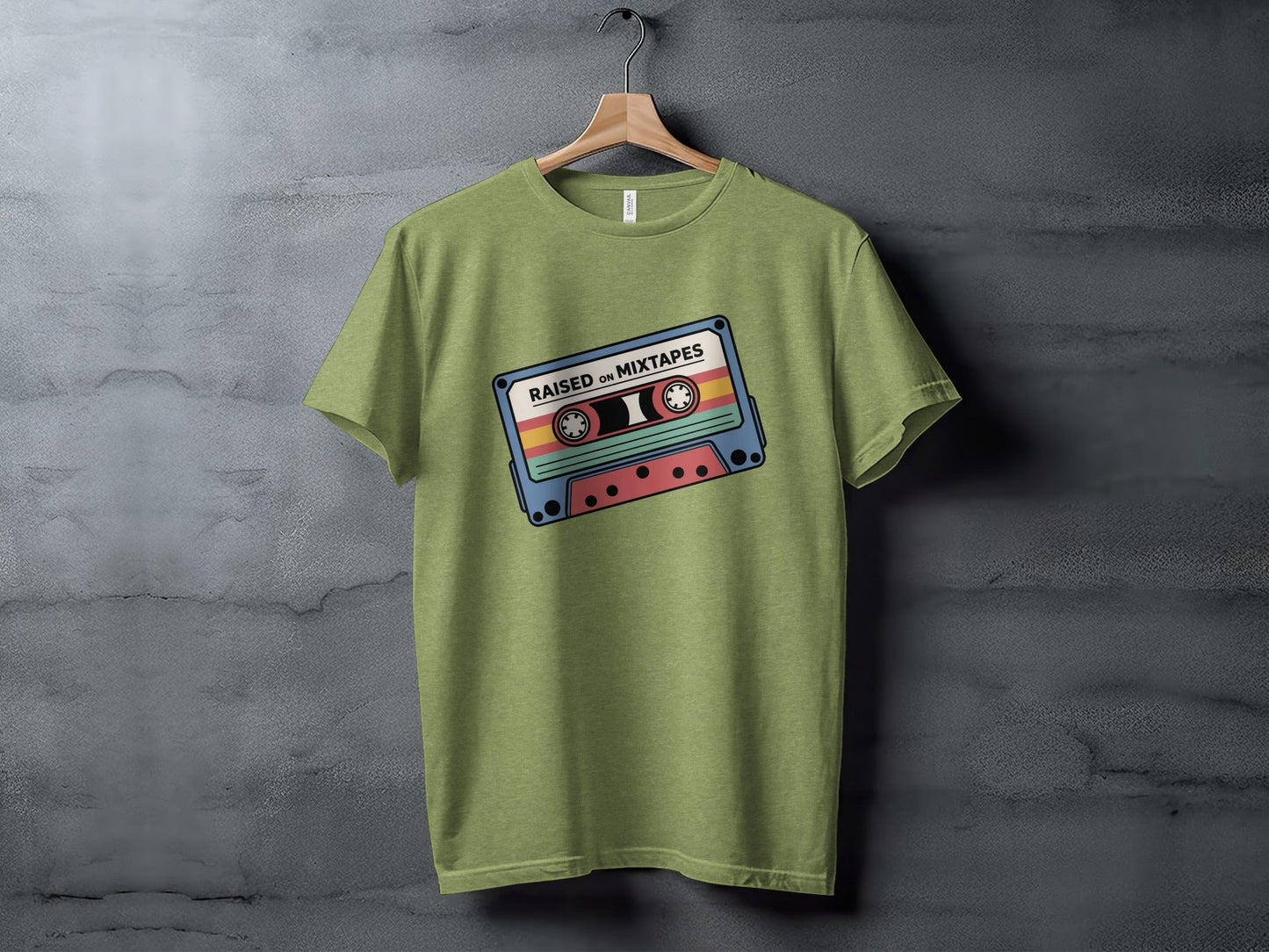 Raised On Mixtapes Retro Cassette T-Shirt