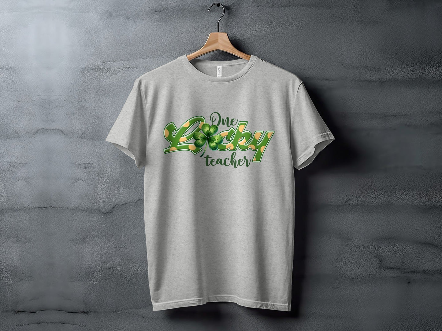 One Lucky Teacher Four Leaf Clover St Patricks Day T-Shirt