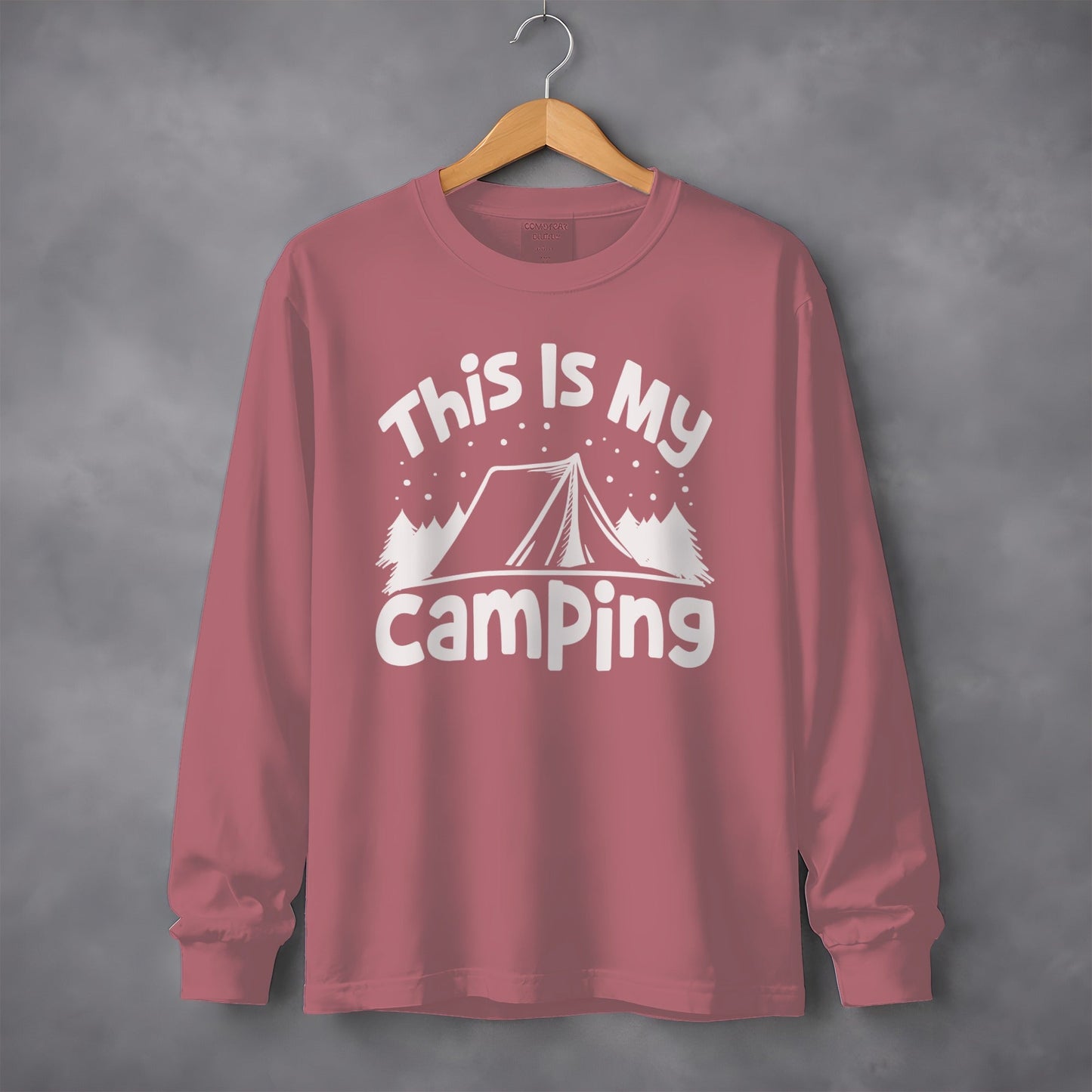 This Is My Camping Tent Vacation Adventure Outside Nature Long Sleeve T-Shirt