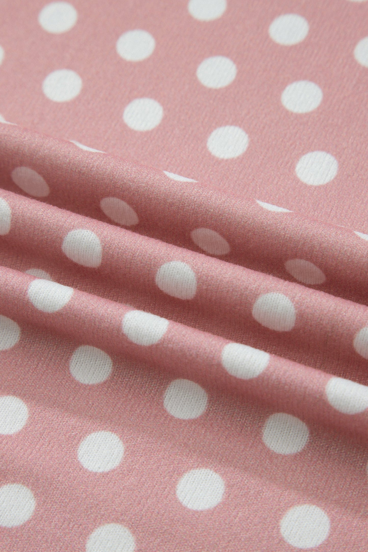 Pink Polka Dot Print Short Set