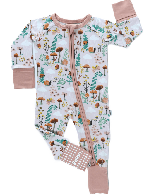 Bamboo Zipp Jammies - Fern  🌿
