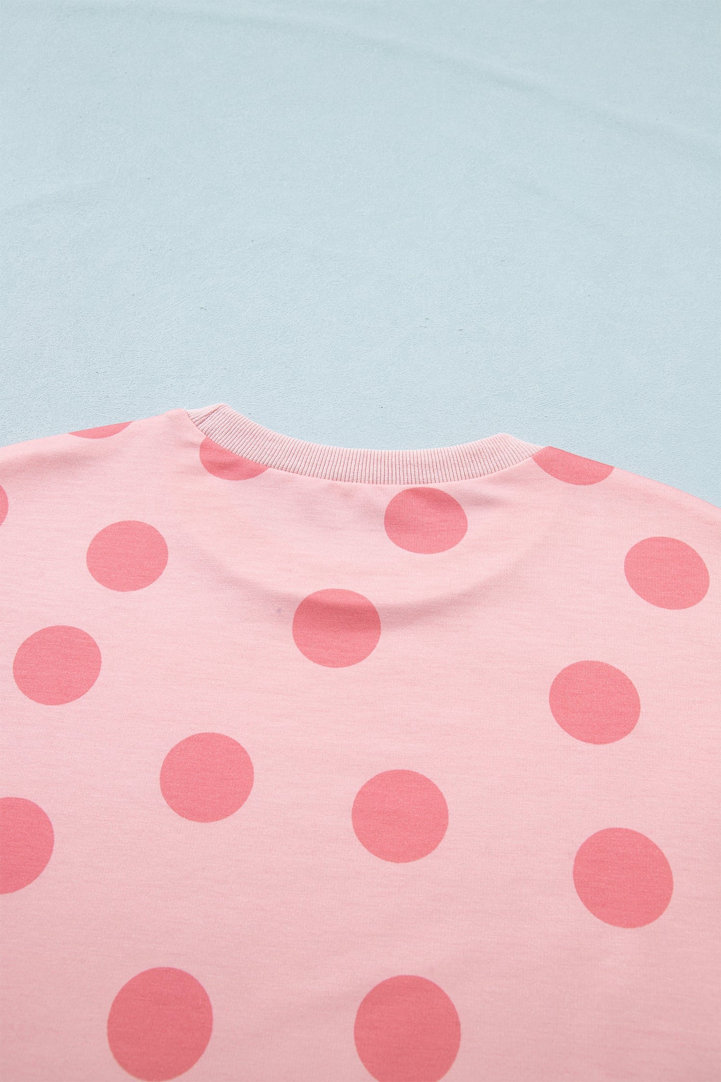 Pink Polka Dot Short Sleeve Top Casual Skort 2pcs Outfit