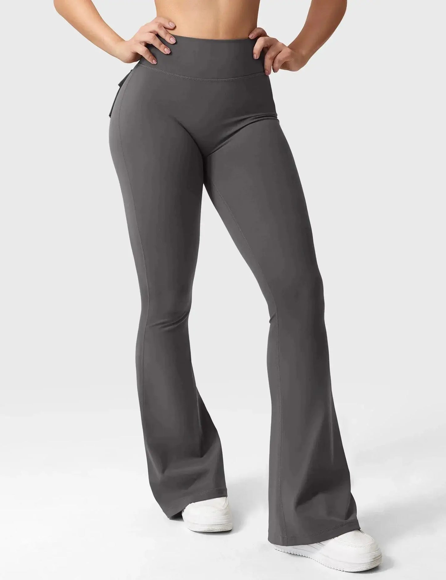 Flare Yoga Pants High Waisted | Flairé™ Flared Leggings with Pockets