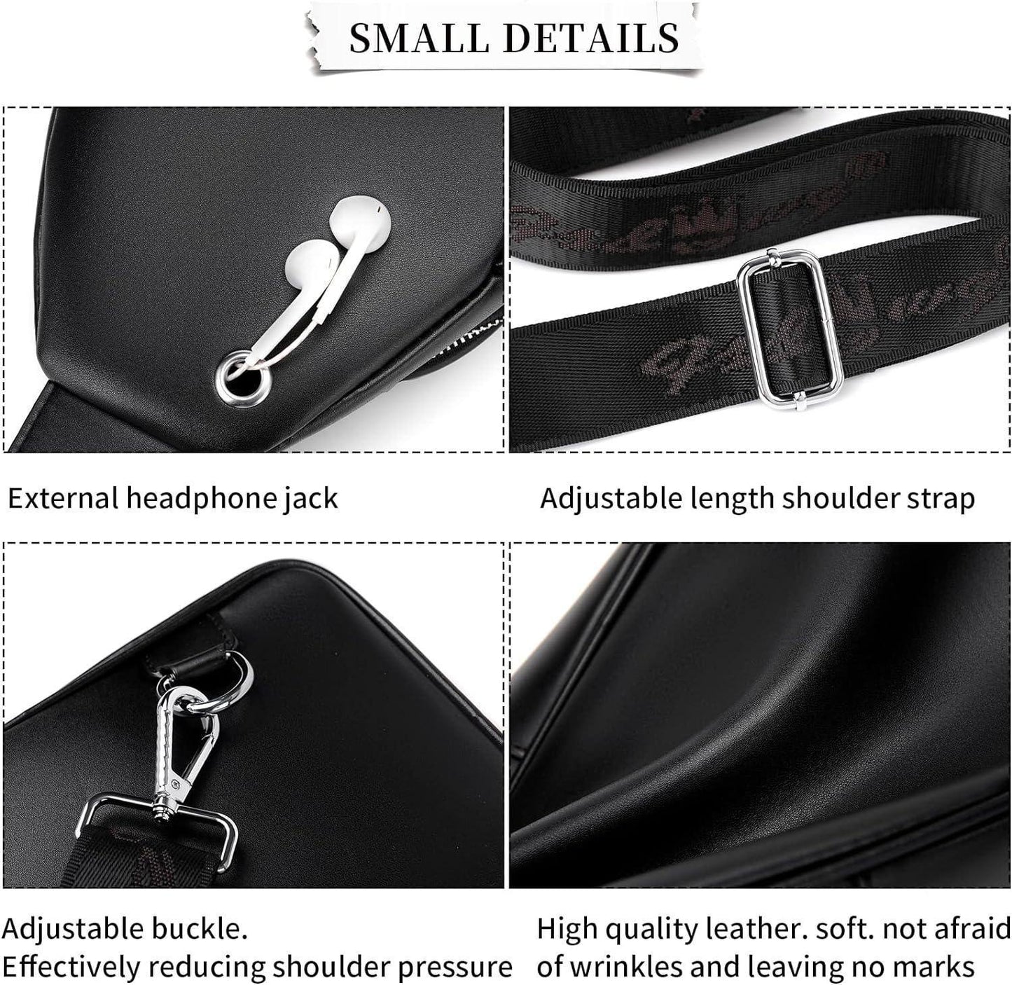 Men's Vegan Leather Sling Bag – Modern Work Carry
