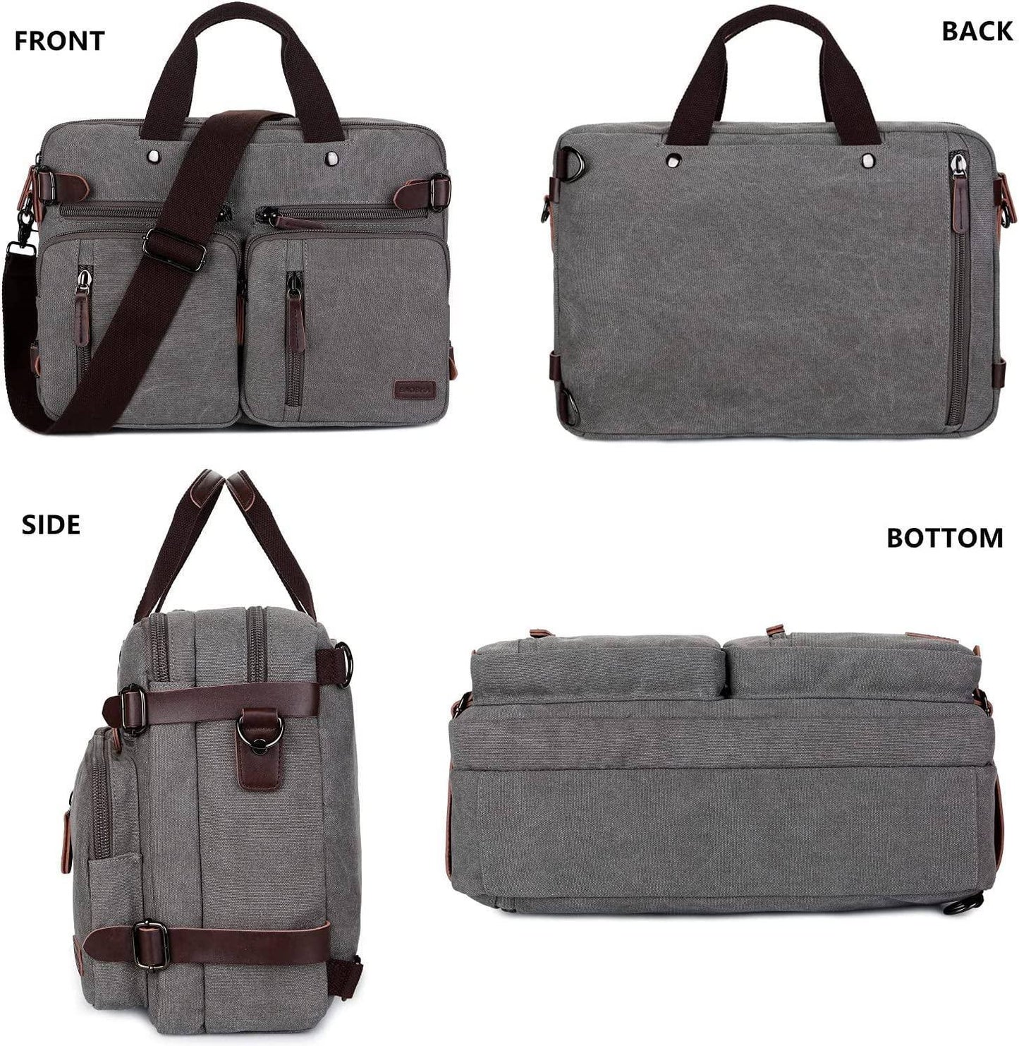 Men's Canvas Messenger Bag – Structured Office Carry