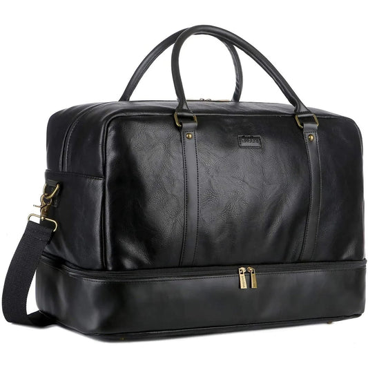 Men's Vegan Leather Duffel Bag – Professional Utility Carry