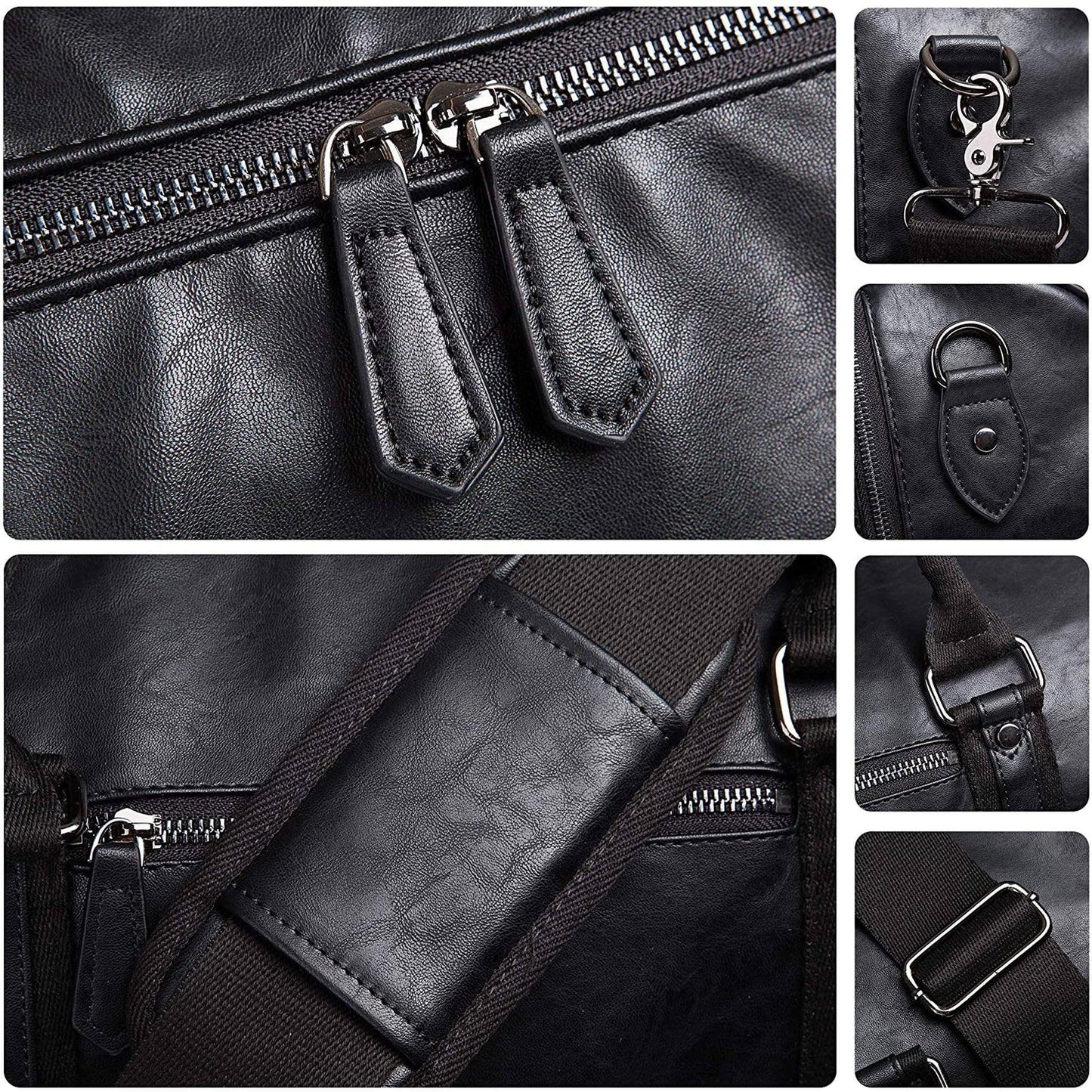 Men's Leather Duffel Bag – Executive Commuter Carry