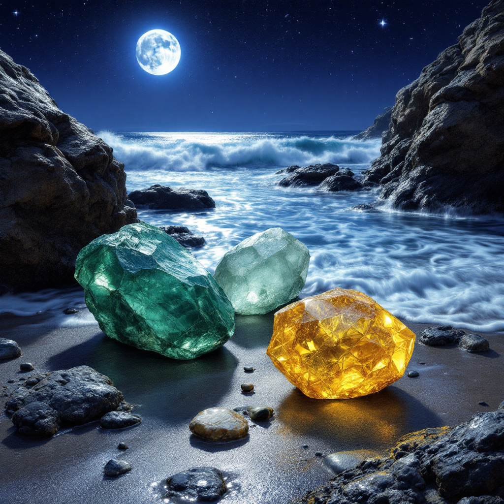 Midnight Tides Crystal-Enhanced Premium Coconut-Soy Wax Melts