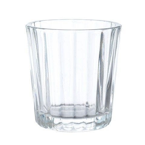 Ribbed Glass Votive Candle Holder