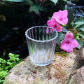Ribbed Glass Votive Candle Holder
