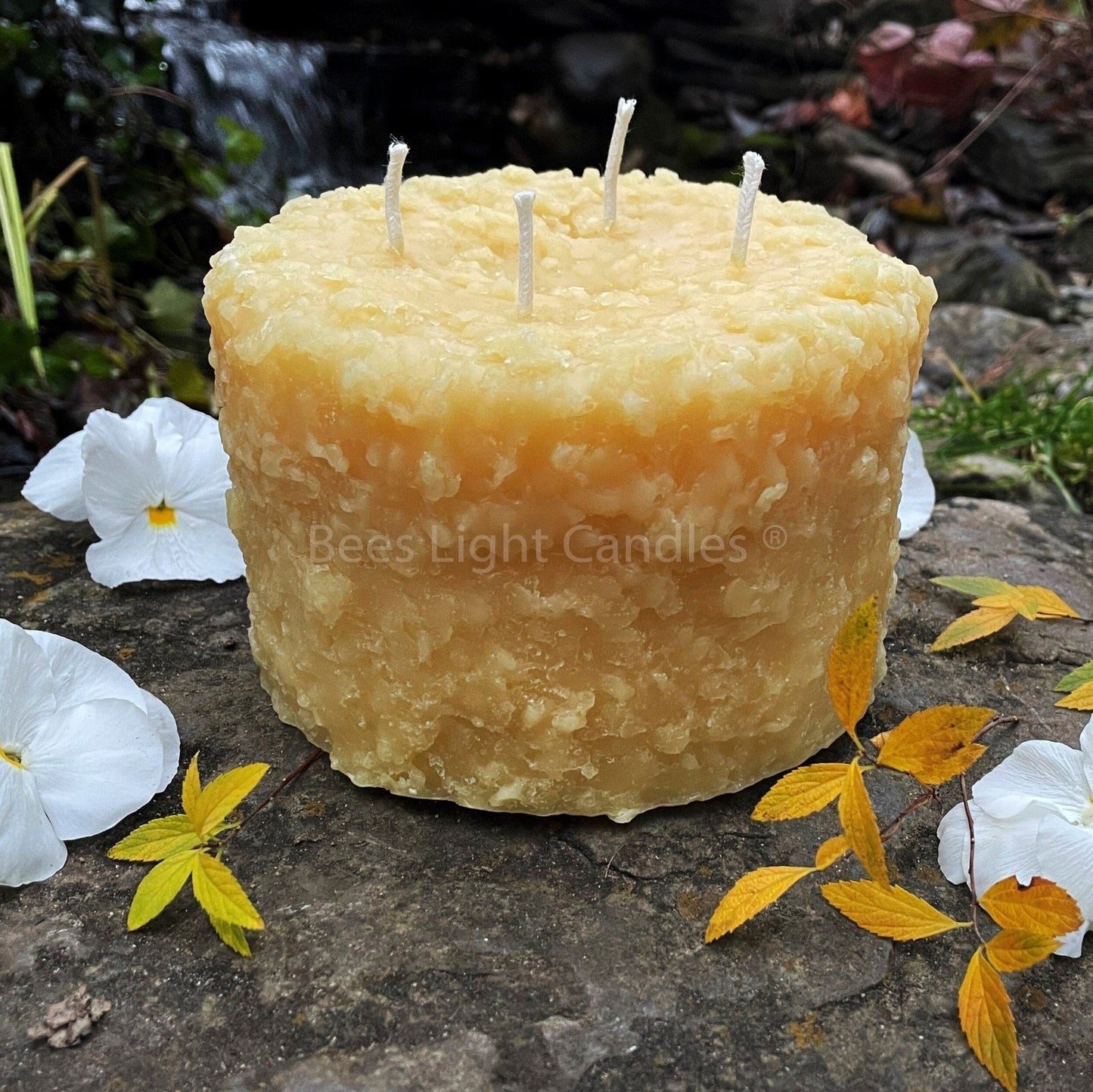 Grubby 6x5" LARGE Pillar Beeswax Candle